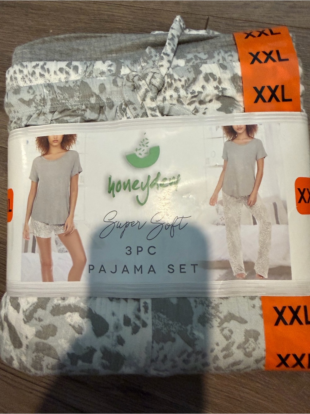 Womens Honeydew Super Soft 3PC PJ Set Size XXL